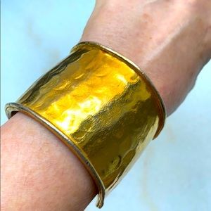Gold vintage Trigere cuff
